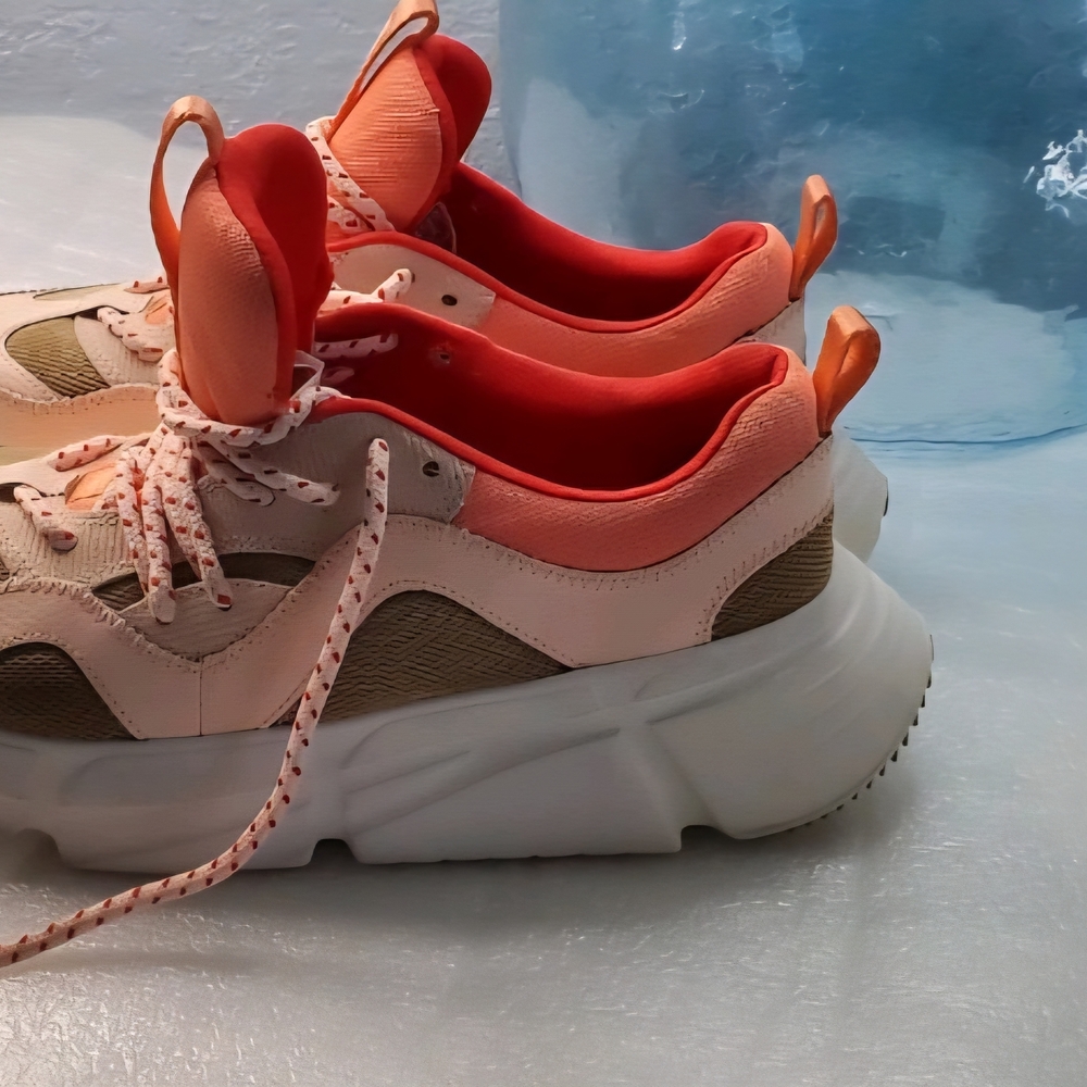 UGG Women's Sneakers in Coral and Cream - Picture 3 of 5